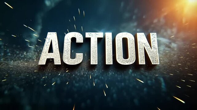 action text appears on light leak background