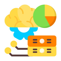 Deep Learning Flat Icon
