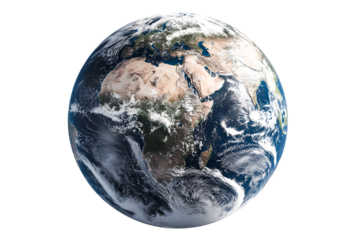 Majestic Earth A breathtaking view of our planet showcasing swirling clouds continents and oceans a vibrant testament to nature's beauty