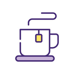 Tea Cup Icon vector stock illustration