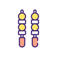 Skewer  Icon vector stock illustration