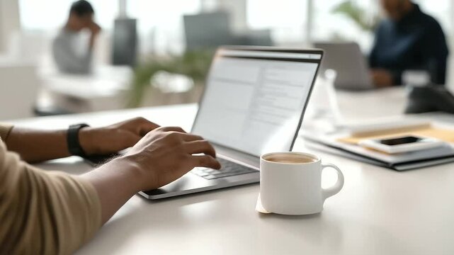 Project Manager Assigning Tasks in a Busy Office