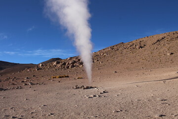 Incredible geysers in the Bolivian desert