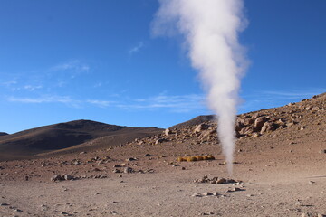 Incredible geysers in the Bolivian desert