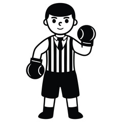 Punching Action Vector Illustration