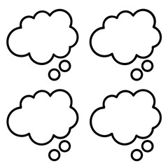 speech bubbles set
