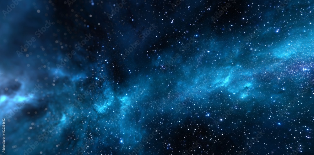 Poster the space background features a stunning 360-degree nebula panorama in equirectangular projection, u