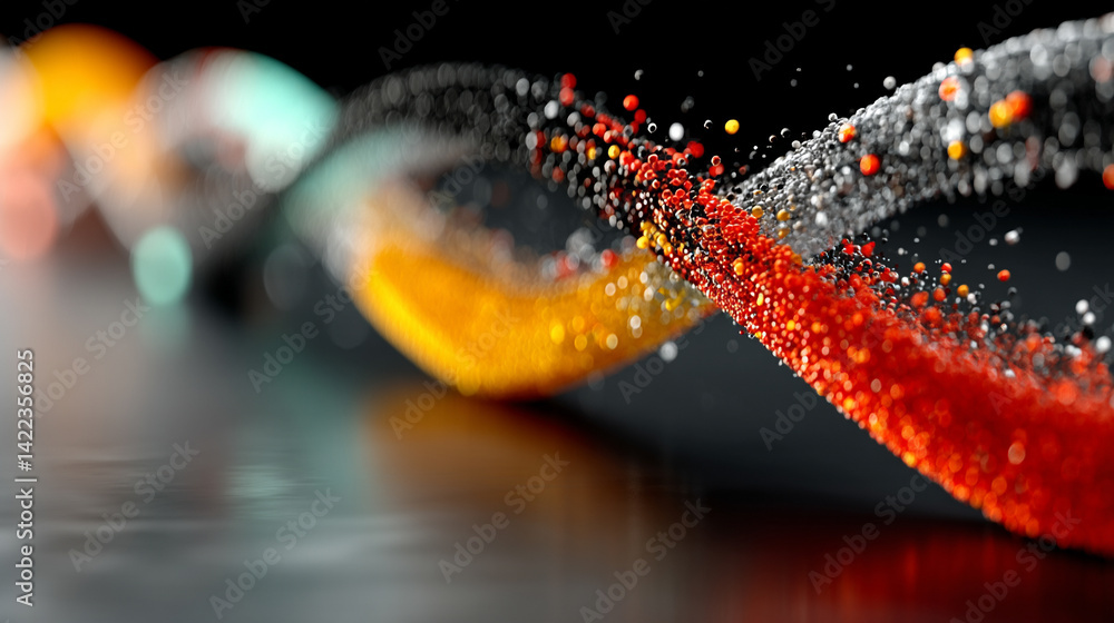 Poster a glowing digital infinity symbol floats against a blurred colorful tech background symbolizing endl