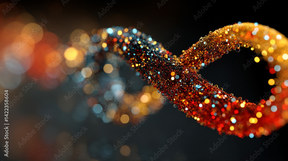 Poster a glowing digital infinity symbol floats against a blurred colorful tech background symbolizing endl
