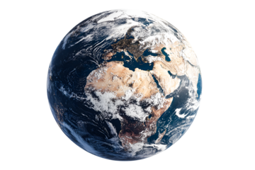 Stunning Earth view from space showcasing continents oceans and swirling clouds Breathtaking planetary perspective