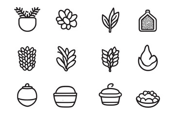 Cornmeal ultra minimalist line art