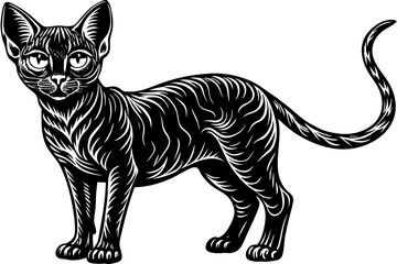 Fototapeta premium Cute Cat Cartoon Character Design Illustration vector eps format suitable for your design needs logo illustration animation etc