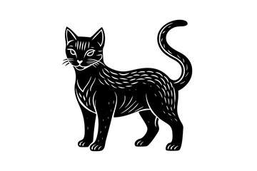 Cute Cat Cartoon Character Design Illustration vector eps format suitable for your design needs logo illustration animation etc