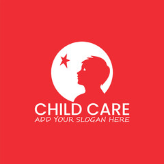 child daycare logo design vector