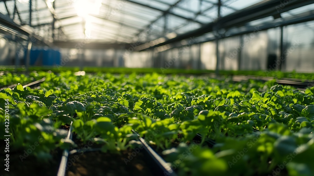 Poster advanced artificial intelligence-powered greenhouse with hydroponics for optimized crop production a