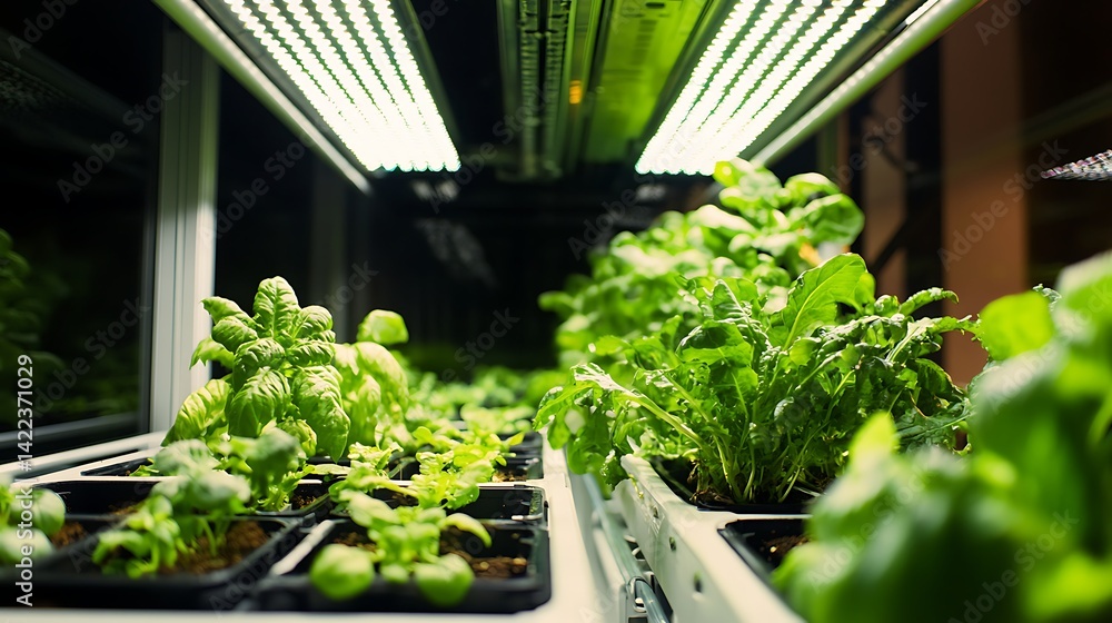 Poster advanced artificial intelligence-powered greenhouse with hydroponics for optimized crop production a