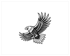 Eagle Tattoo stock, Eagle Tattoo Vector Art, Icon Free SVG Download
