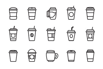 Minimalist Drink Cup Icon Design