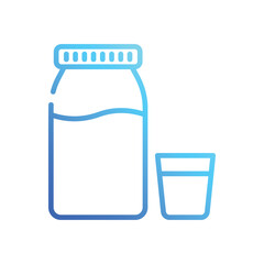 Milk  Icon vector stock illustration