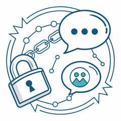 Secure Communication Network Connection Protecting Messages And Data With Encryption