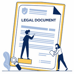 Legal Document Review With Team Analyzing Contract Terms And Conditions