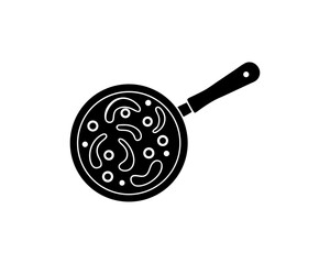 creative details  Frying Pan Icon vector Illustration