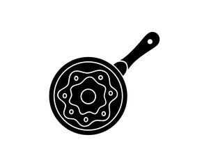 creative details  Frying Pan Icon vector Illustration