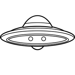 Ufo Coloring Page Illustration For Creative Designs And Educational Projects