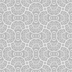 Vector seamless hand drawn pattern, fish scale print. Beautiful asian style design for textile, backgrounds, wallpaper, wrapping paper. © Anna