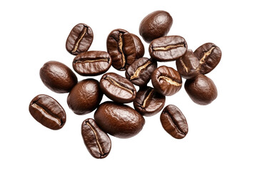 Obraz premium Flying High Quality Coffee Be Standard isolated on a transparent background