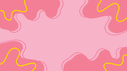 Abstract pink and yellow background design. cookies pastel