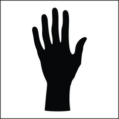 Obraz premium Silhouettes of Glove, Headwear 