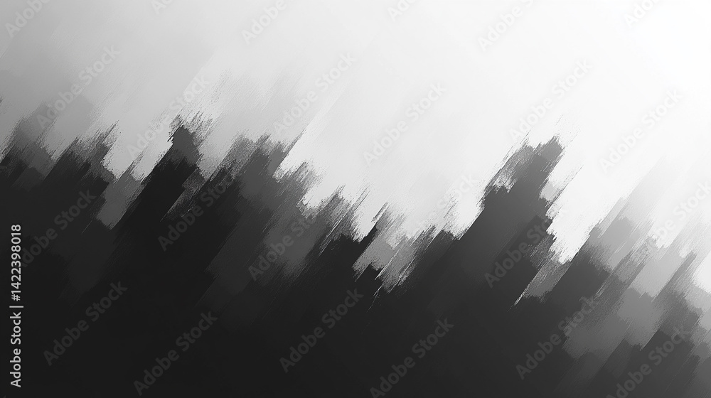 Poster smooth gradient background transitioning from black to white symbolizes the journey from darkness to