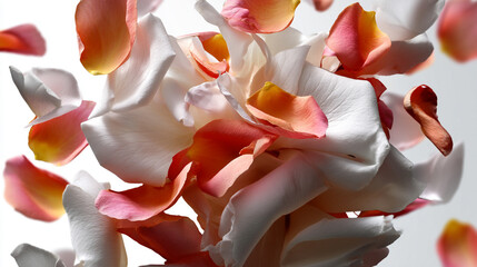 Floating Rose Petals in Elegant Arrangement
