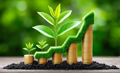 Financial Growth with Coins and Plants