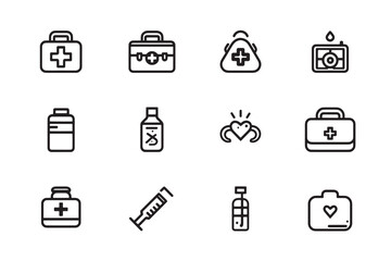 First Aid Icon for Minimalist Style
