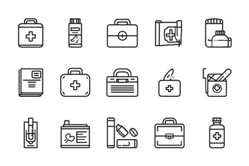 First Aid Kit Icon Vector