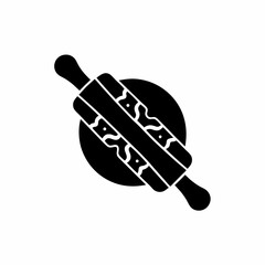 creative details  Rolling Pin Icon vector Illustration