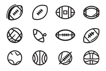 Minimalist Football Icons for Designers