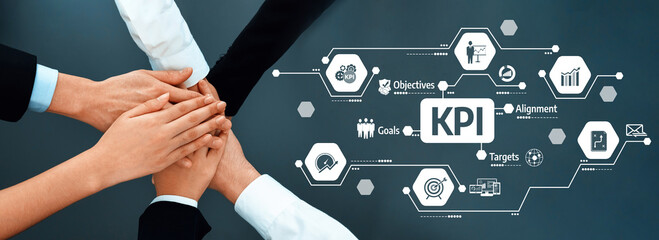 A visual representation of teamwork and collaboration in business, showcasing hands joining...