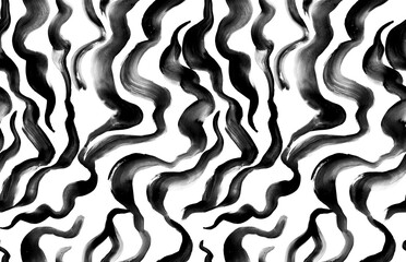 Watercolor zebra pattern design, illustration background. Textile print pattern. Abstract brush stroke pattern.