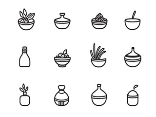 Ghee Ultra-Minimalist 2D Line Designs