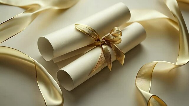 Elegant scrolls and ribbons unfurl in delicate goldtoned symmetry