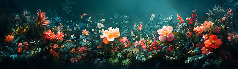 Romantic Floral Arrangement Mobile Wallpaper &ndash; Pink & Red Blooms on Dark Ethereal Background | Aesthetic 4K Vertical

