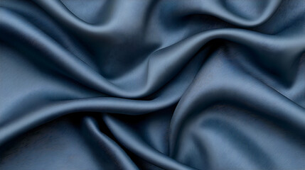 Wrinkled Greyish Blue Fabric Texture Background