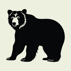 Obraz premium Bear Silhouette, Wildlife
