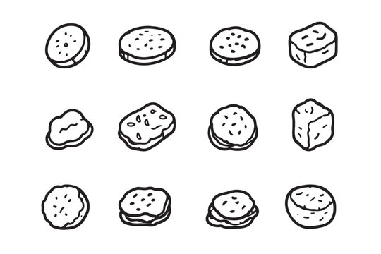 Hash Browns Ultra Minimalist 2D Art