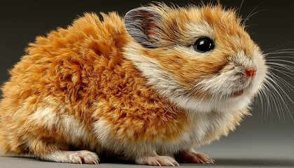 Cute hamster close-up shot
