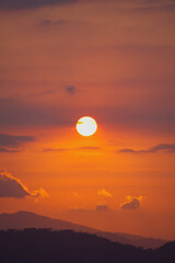 Fototapeta premium sunset in the sky
