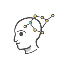 ai and blockchain icon, ai and blockchain vector illustration-simple illustration of ai and blockchain, perfect for ai and blockchain logos and icons
